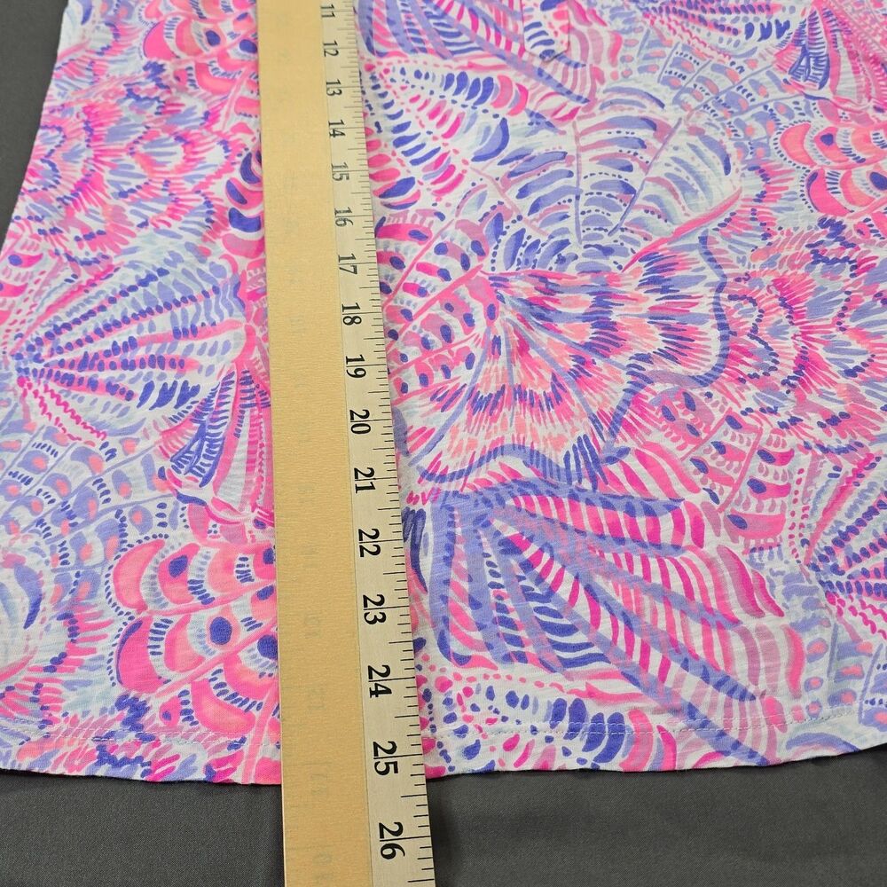 LILLY PULITZER Raz Berry Pink Sea You Soon Sleeveless Size. Medium - Picture 3 of 8